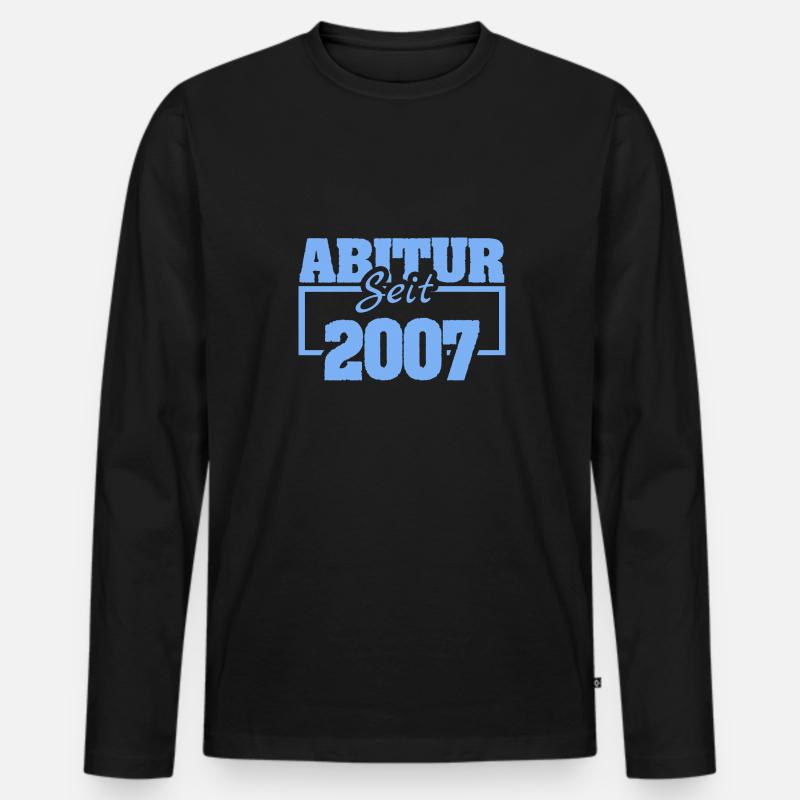 Abitur 2007 - Männer Premium Bio Langarmshirt - Schwarz