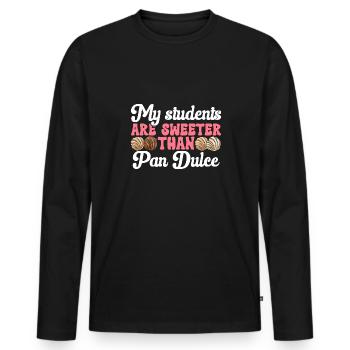 Concha Hispanic Mexikanisch Pan Dulce - Männer Premium Bio Langarmshirt - Schwarz - Vorne - Nico (187cm)