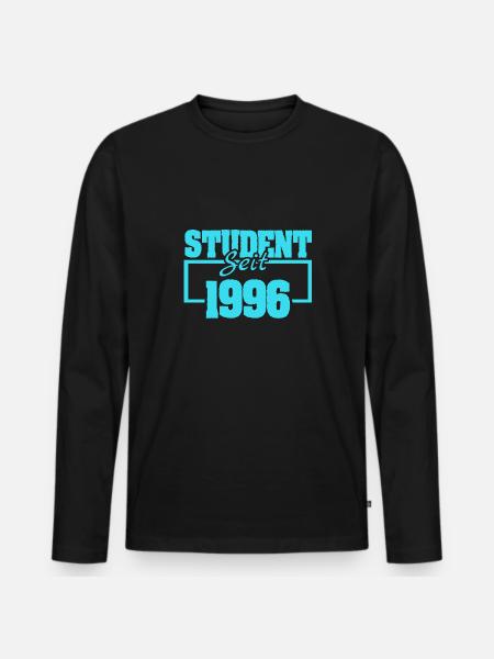 since 1996 - Men's Premium Organic Long Sleeve Shirt - black
