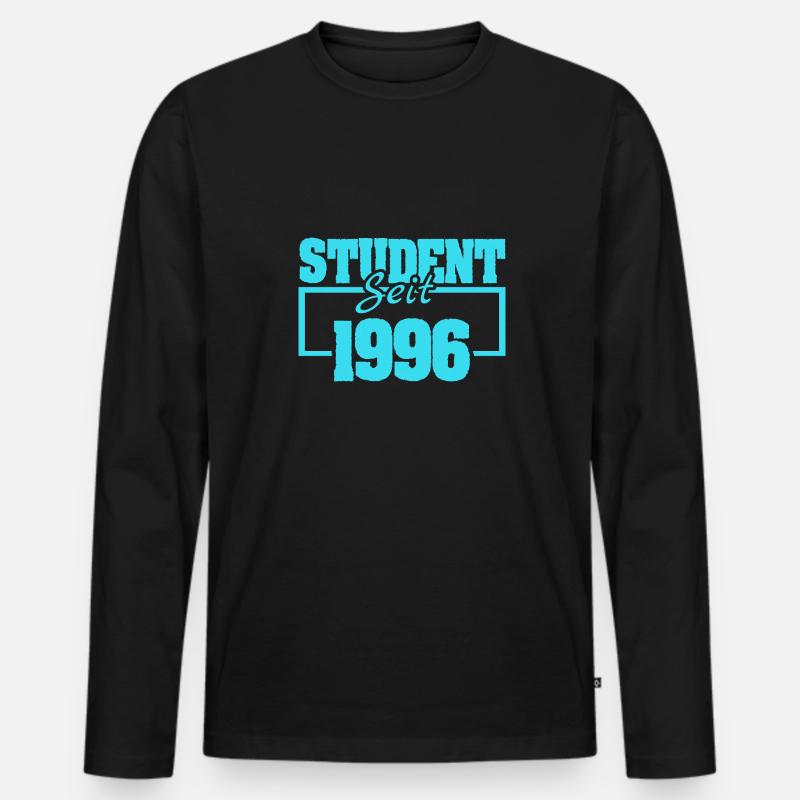 seit 1996 - Männer Premium Bio Langarmshirt - Schwarz