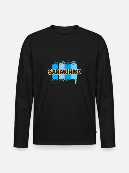 Sarakiniko Sarakiniko - T-shirt manches longues Premium bio Homme - noir
