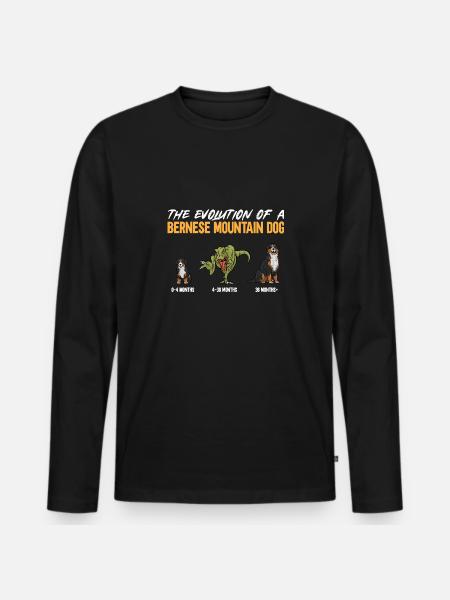 Bernese Mountain Dog - Men's Premium Organic Long Sleeve Shirt - black