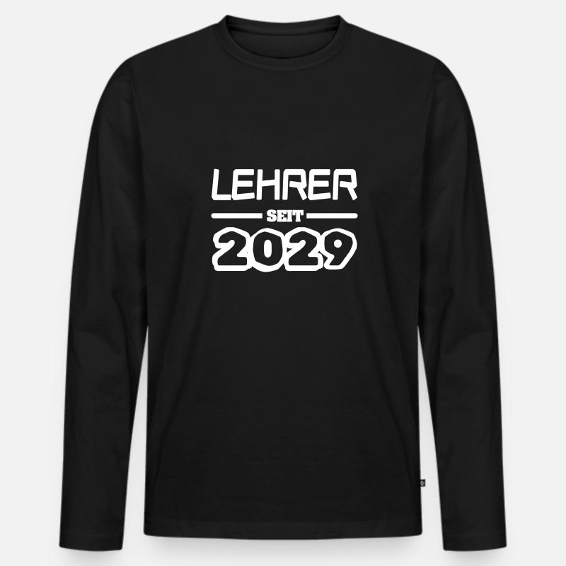 Lehrerin 2029 - Männer Premium Bio Langarmshirt - Schwarz