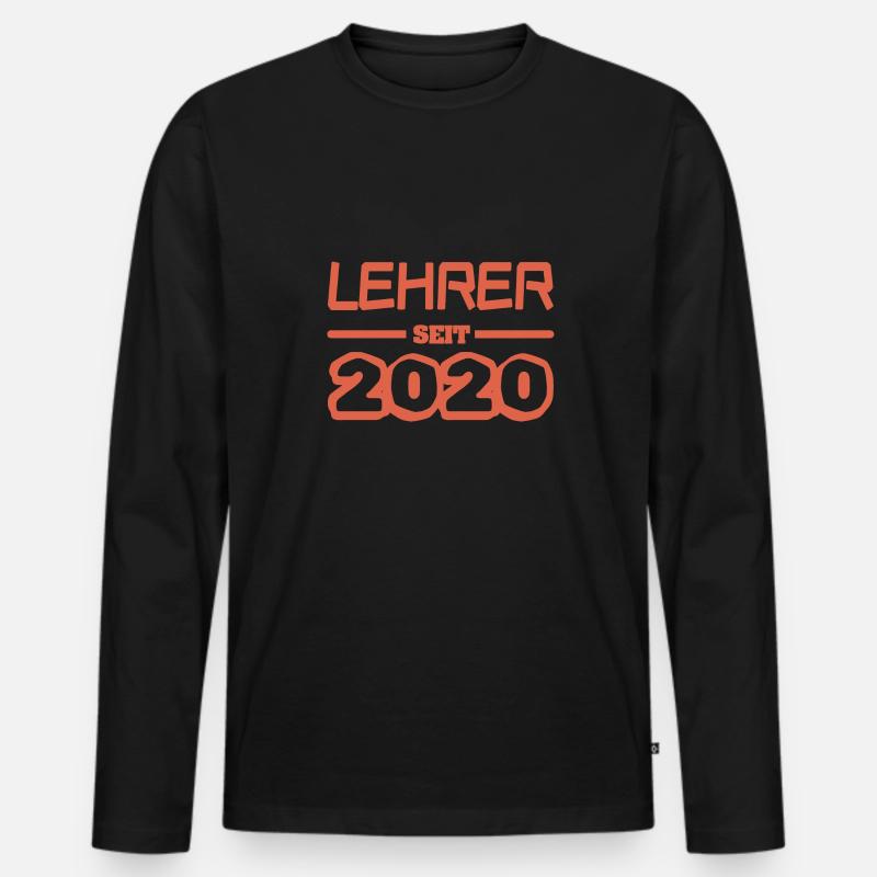 2020 2020 - Männer Premium Bio Langarmshirt - Schwarz
