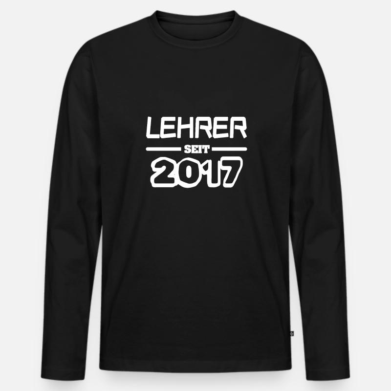 2017 - Männer Premium Bio Langarmshirt - Schwarz