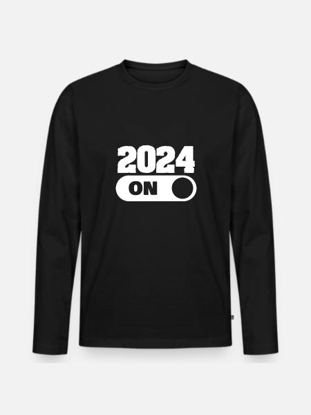 2024 - Men's Premium Organic Long Sleeve Shirt - black