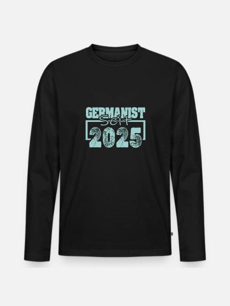 Berufung 2025 - Männer Premium Bio Langarmshirt - Schwarz