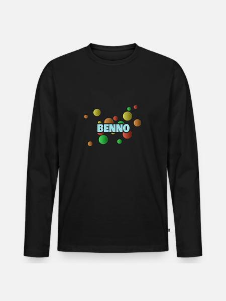 Benno Benno - Men's Premium Organic Long Sleeve Shirt - black