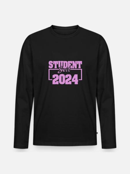 2024 - Men's Premium Organic Long Sleeve Shirt - black