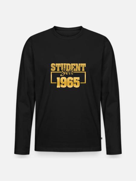 1965 1965 - Men's Premium Organic Long Sleeve Shirt - black