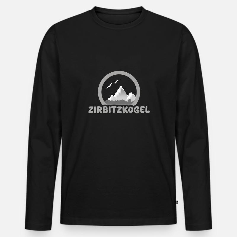 Trekking Zirbitzkogel - Männer Premium Bio Langarmshirt - Schwarz