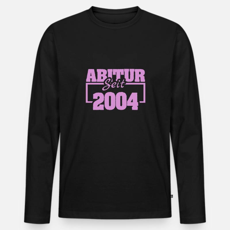 Abi 2004 - Männer Premium Bio Langarmshirt - Schwarz