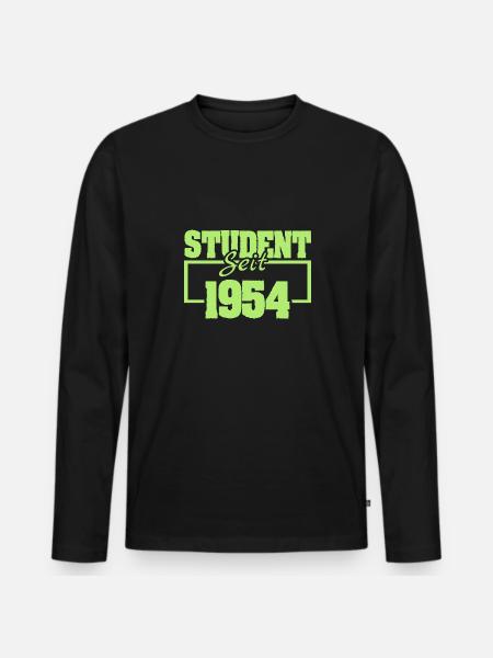1954 1954 - Men's Premium Organic Long Sleeve Shirt - black