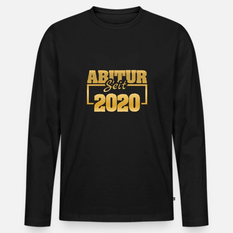 Ferien 2020 - Männer Premium Bio Langarmshirt - Schwarz
