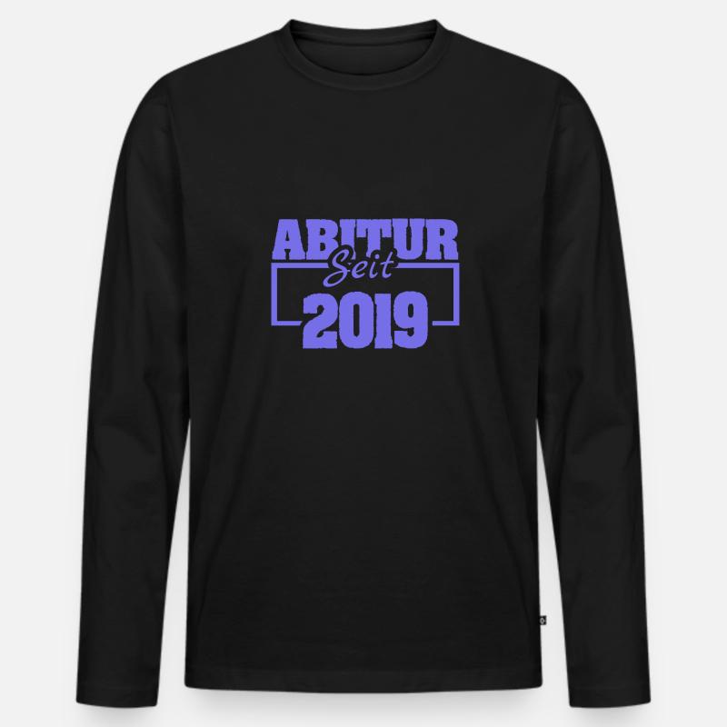 Abiturientin 2019 - Männer Premium Bio Langarmshirt - Schwarz