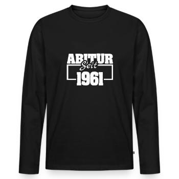 Class of 1961 - Men's Premium Organic Long Sleeve Shirt - black - Front - Nico (187cm)