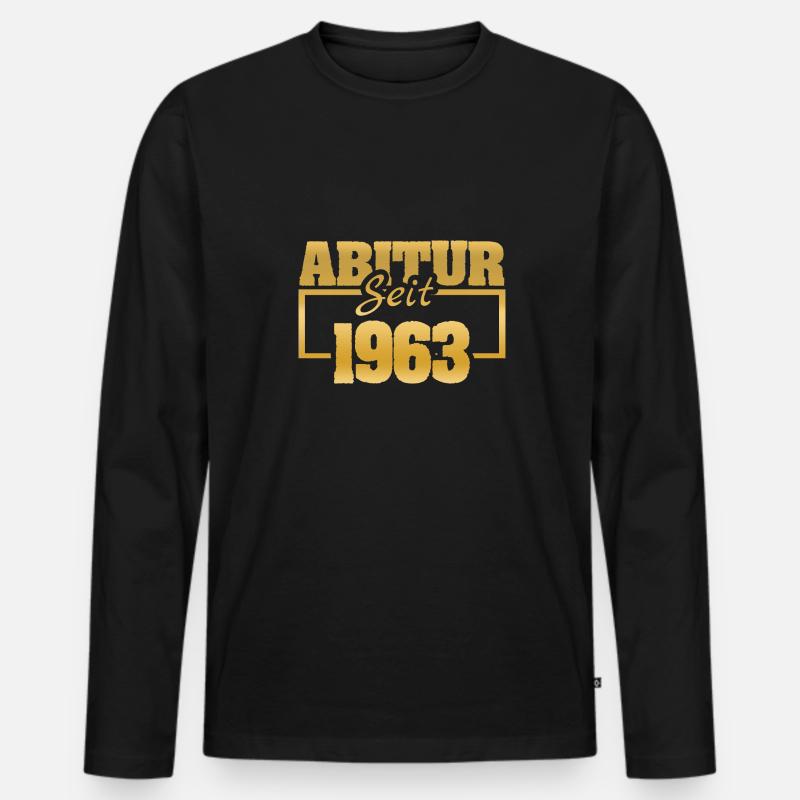Ferien 1963 - Männer Premium Bio Langarmshirt - Schwarz