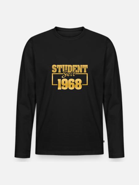 1968 - T-shirt manches longues Premium bio Homme - noir
