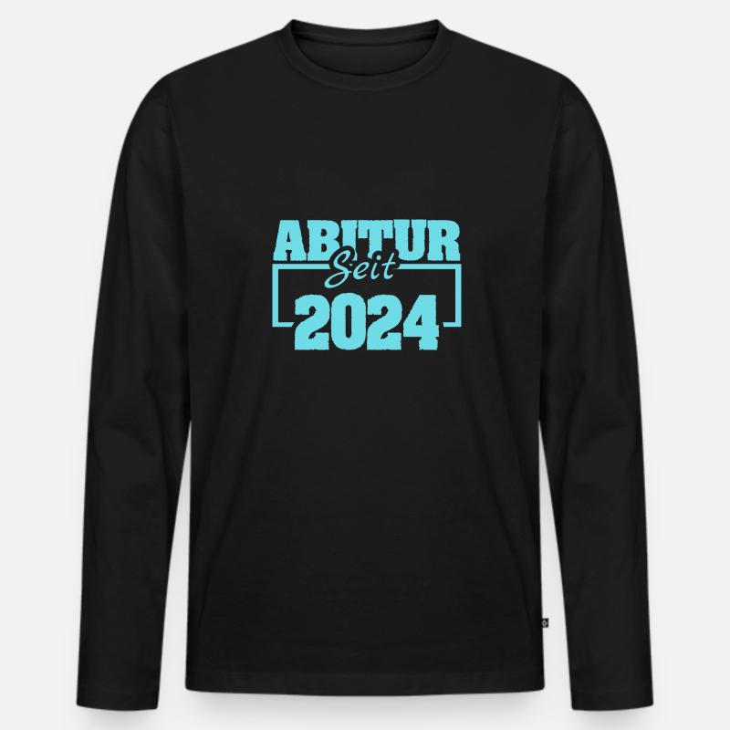 2024 2024 - Männer Premium Bio Langarmshirt - Schwarz
