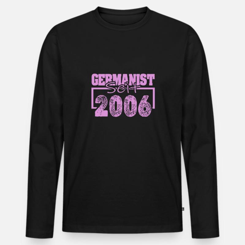 Studium 2006 - Männer Premium Bio Langarmshirt - Schwarz