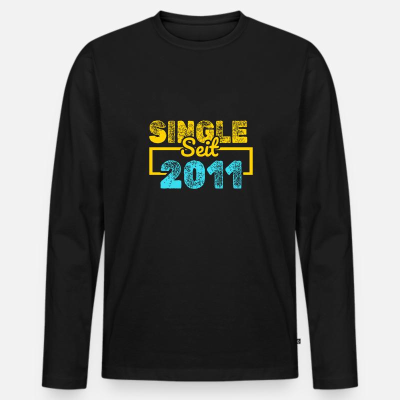 2011 2011 - Männer Premium Bio Langarmshirt - Schwarz