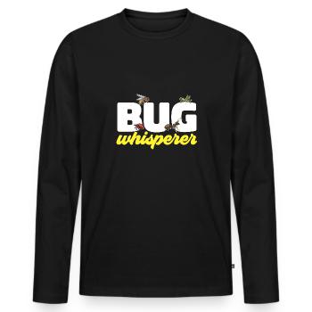Insect collectors, insects, beetle lovers, entomologists - Men's Premium Organic Long Sleeve Shirt - black - Front - Nico (187cm)