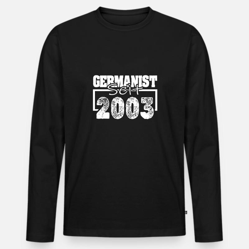 Beruf 2003 - Männer Premium Bio Langarmshirt - Schwarz