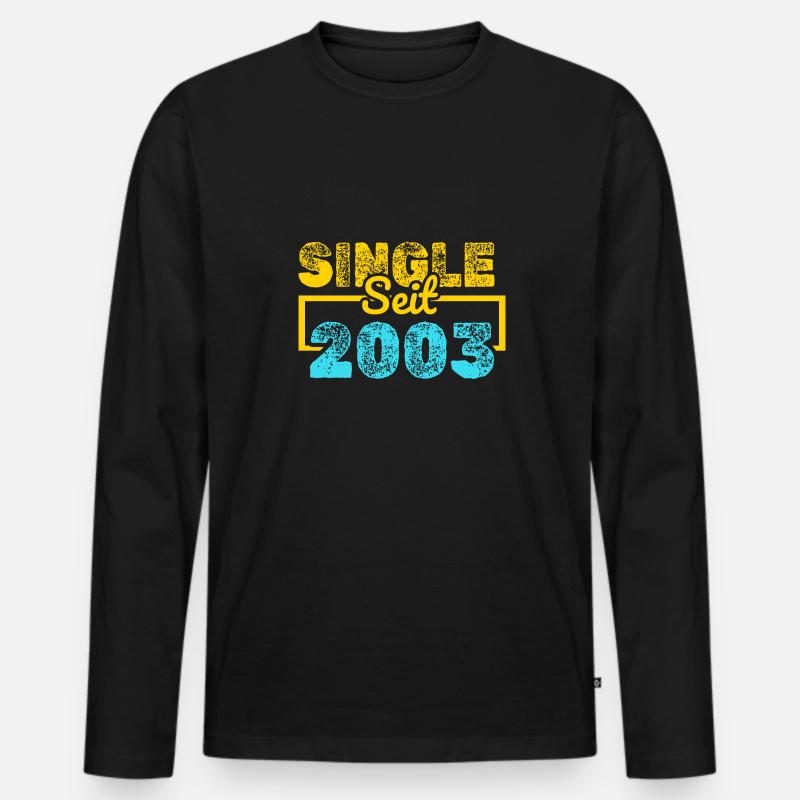 2003 - Männer Premium Bio Langarmshirt - Schwarz