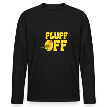 Parakeet, Parrot, Parakeet, Bird - Men's Premium Organic Long Sleeve Shirt - black - Front - Nico (187cm)