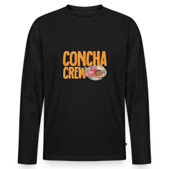 Concha Hispanic Mexikanisch Pan Dulce - Männer Premium Bio Langarmshirt - Schwarz - Vorne - Nico (187cm)