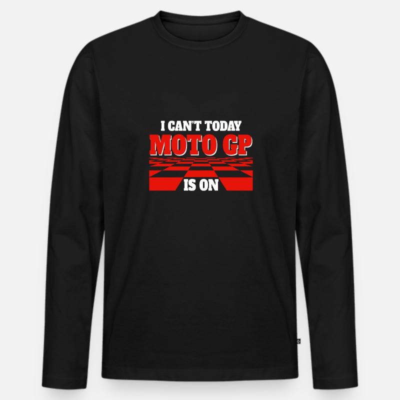 I can't is on - Männer Premium Bio Langarmshirt - Schwarz