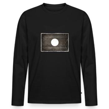 Laos - T-shirt manches longues Premium bio Homme - noir - Devant - Nico (187cm)