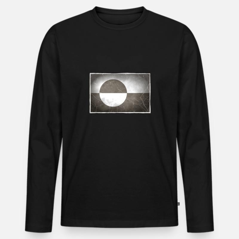 Grönland - Männer Premium Bio Langarmshirt - Schwarz