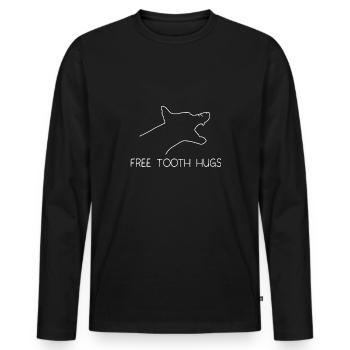Doberman Pinscher Dog Dobie - Men's Premium Organic Long Sleeve Shirt - black - Front - Nico (187cm)