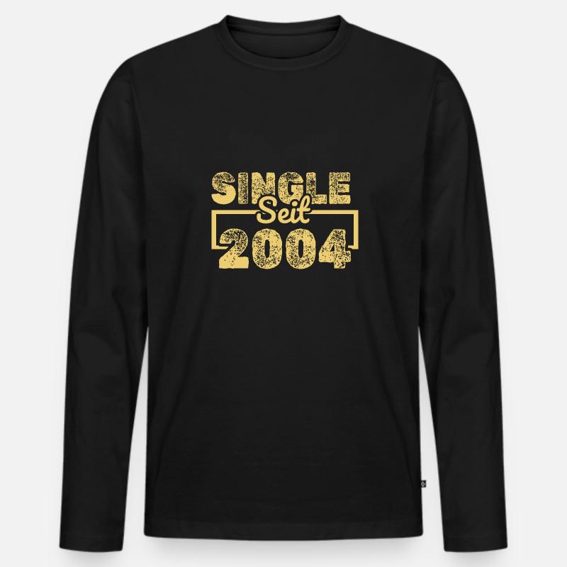 2004 - Männer Premium Bio Langarmshirt - Schwarz