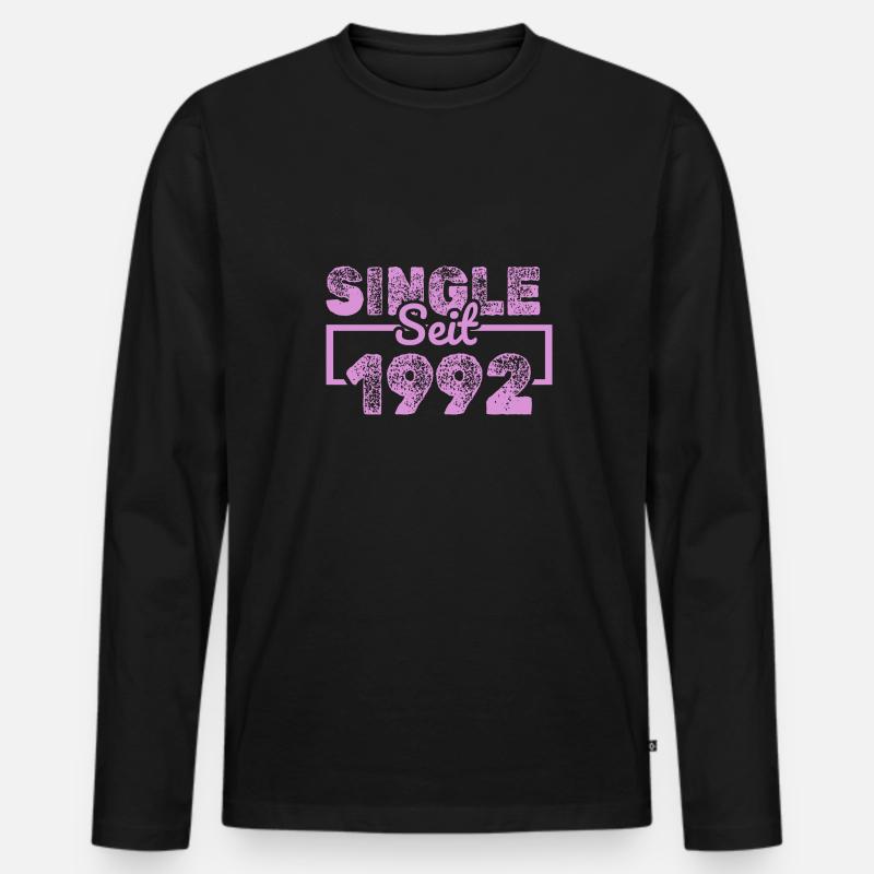 seit 1992 - Männer Premium Bio Langarmshirt - Schwarz