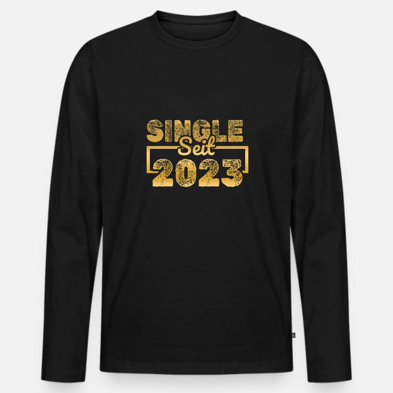 2023 - Männer Premium Bio Langarmshirt - Schwarz