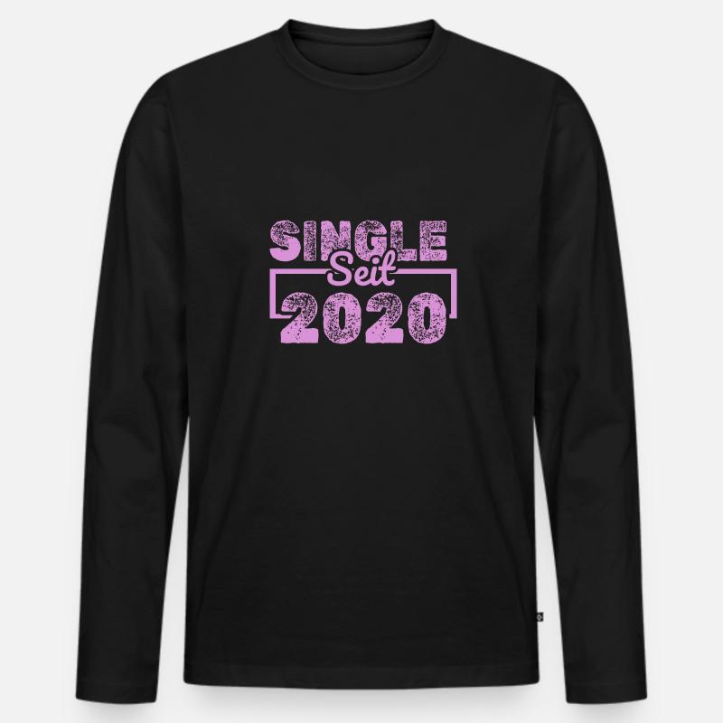 2020 - Männer Premium Bio Langarmshirt - Schwarz
