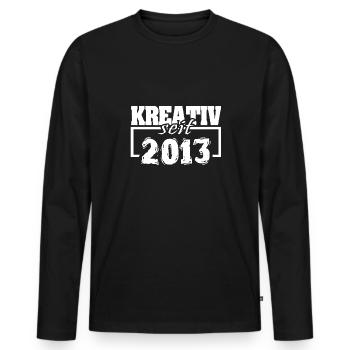 Actress 2013 - Men's Premium Organic Long Sleeve Shirt - black - Front - Nico (187cm)