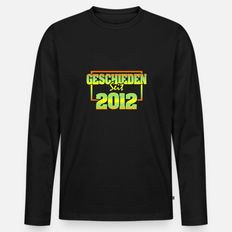 Ehemann 2012 - Männer Premium Bio Langarmshirt - Schwarz