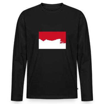 Indonesia - Men's Premium Organic Long Sleeve Shirt - black - Front - Nico (187cm)