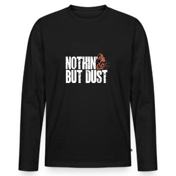 Tir au piège Tir au pigeon en argile Skeet - T-shirt manches longues Premium bio Homme - noir - Devant - Nico (187cm)