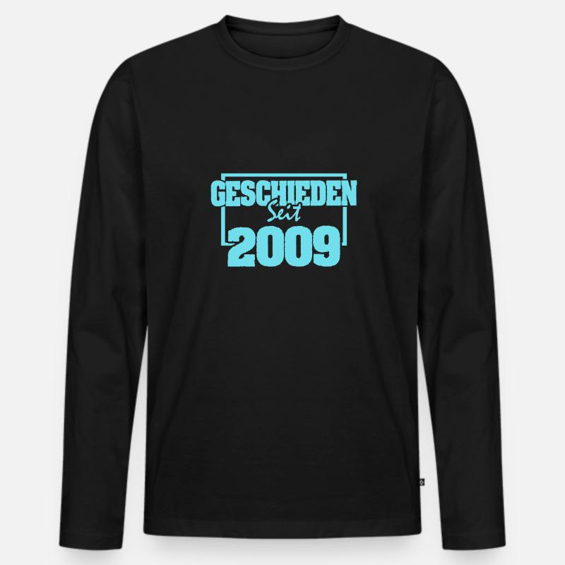 2009 - Männer Premium Bio Langarmshirt - Schwarz