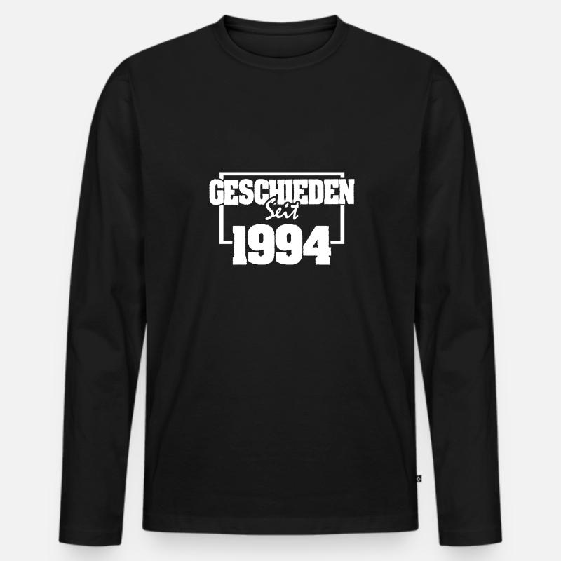 Spruch 1994 - Männer Premium Bio Langarmshirt - Schwarz