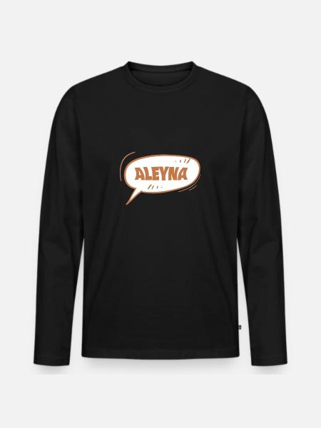 Aleyna Aleyna - Men's Premium Organic Long Sleeve Shirt - black