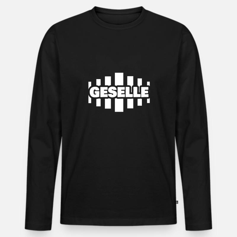 Beruf Geselle - Männer Premium Bio Langarmshirt - Schwarz