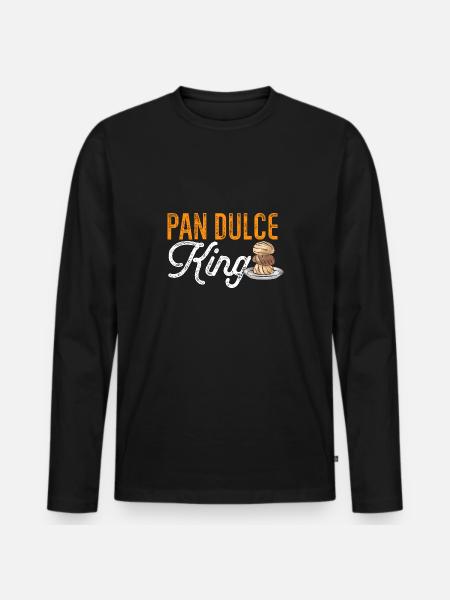 Concha Hispanic Mexican Pan Dulce - Men's Premium Organic Long Sleeve Shirt - black