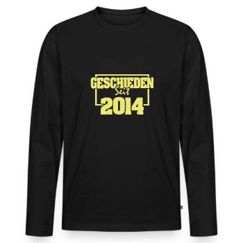 Freedom 2014 - Men's Premium Organic Long Sleeve Shirt - black - Front - Nico (187cm)