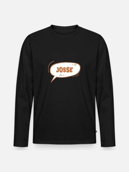 Josse Josse - Men's Premium Organic Long Sleeve Shirt - black