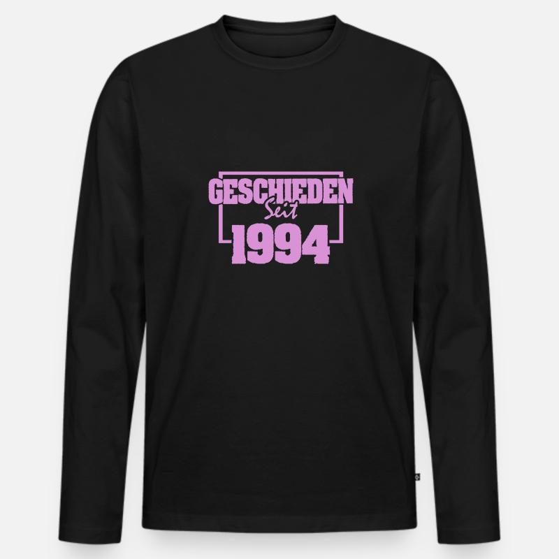 Ehe 1994 - Männer Premium Bio Langarmshirt - Schwarz